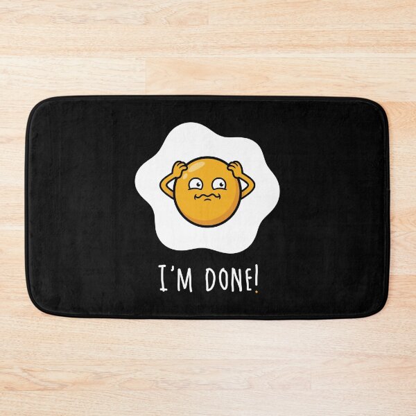 Item preview, Funny Egg Cartoon “I’m Done!” – Relatable Burnout Humor designed and sold by Ovitees.