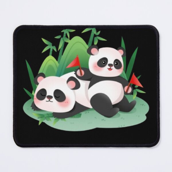 Item preview, Cute Panda Nature Illustration | Kawaii Bamboo Scene | Gift for Panda Lovers designed and sold by SOLIORA ATELIER.