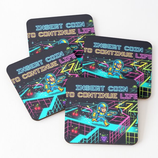 Item preview, Insert Coin To Continue Pixel Art designed and sold by Kate1art.