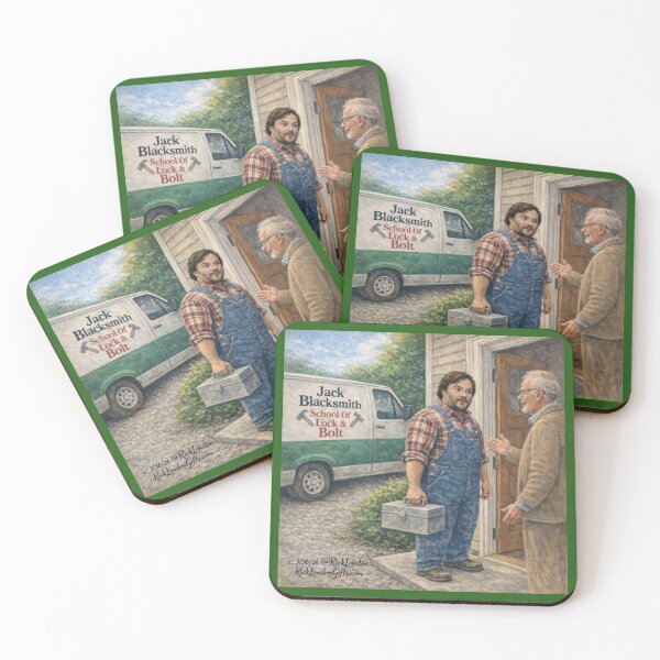 Item preview, Jack Blacksmith – School of Lock & Bolt Cartoon designed and sold by Rick London Gifts.