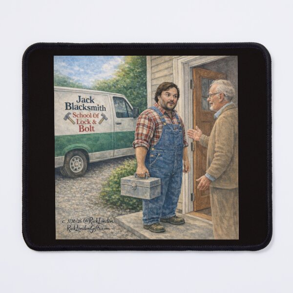 Item preview, Jack Blacksmith – School of Lock & Bolt Cartoon designed and sold by Rick London Gifts.