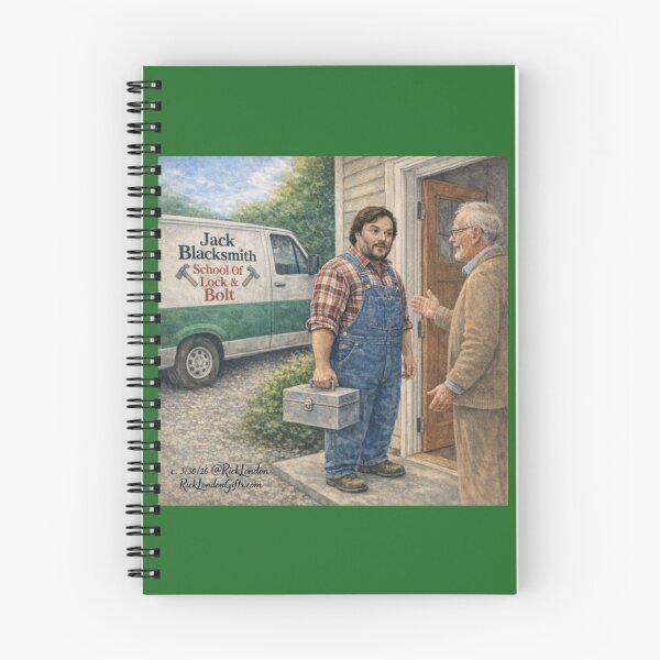 Item preview, Jack Blacksmith – School of Lock & Bolt Cartoon designed and sold by Rick London Gifts.