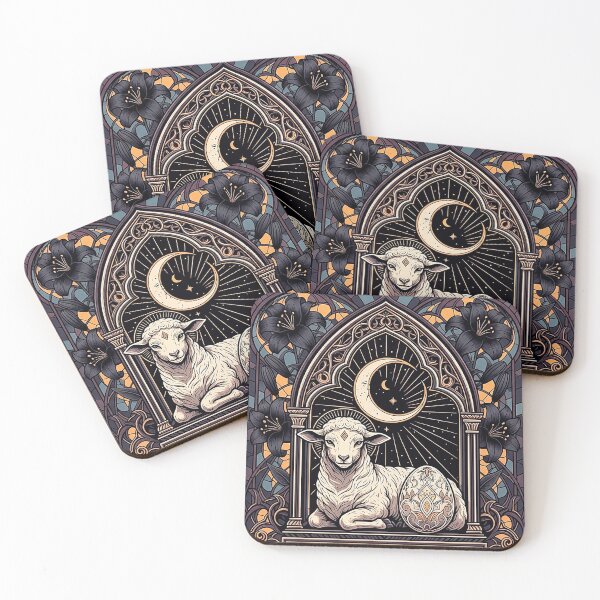 Item preview, Cordero místico, gótico, art nouveau, Pascua designed and sold by SholoStudio.