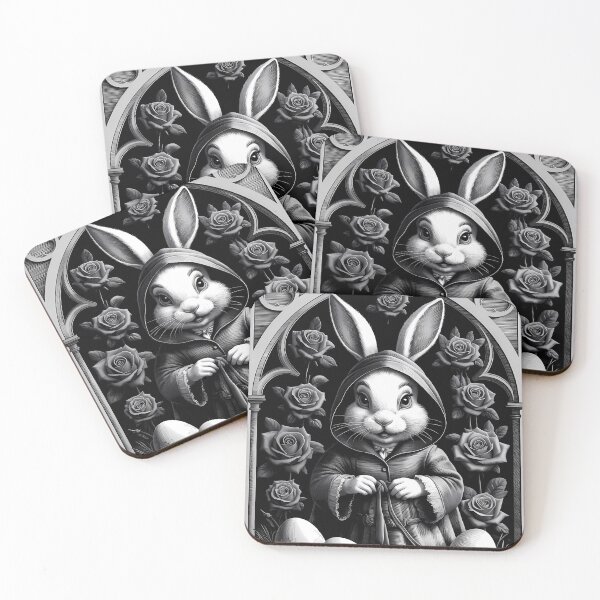 Item preview, Gothic Evil Easter Bunny Engraving Art designed and sold by Art-Arcade6.