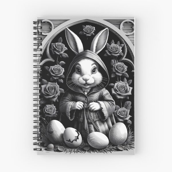 Item preview, Gothic Evil Easter Bunny Engraving Art designed and sold by Art-Arcade6.