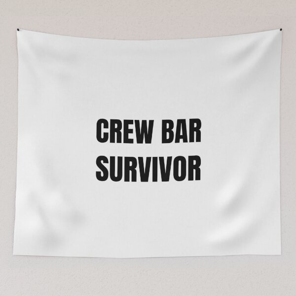 Item preview, Crew Bar Survivor (Black) designed and sold by ShipCrewNation.