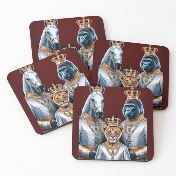 Item preview, Two Kings and a Prince - Horse - Gorilla - Lion Cub designed and sold by LioTou.