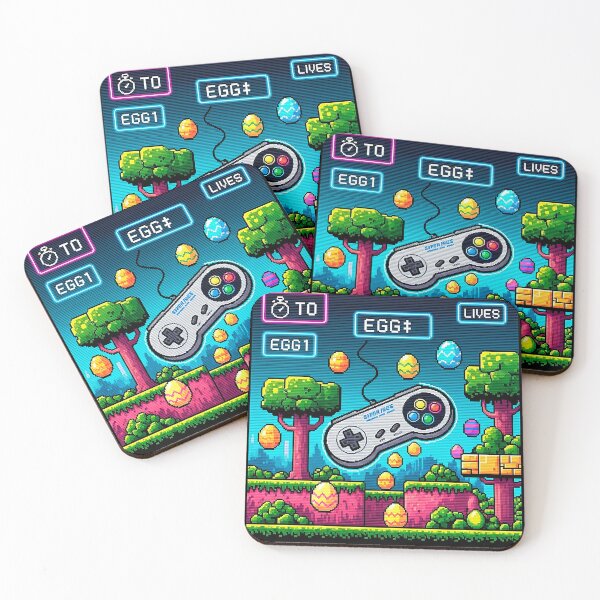 Item preview, Retro Gamer Easter Egg Hunt Pixel Art designed and sold by SholoStudio.