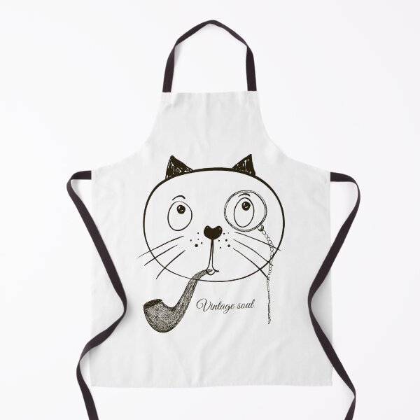 Item preview, Vintage Soul Cat with Pipe – Retro Aesthetic Funny Cat Design designed and sold by VanillaVicArt.