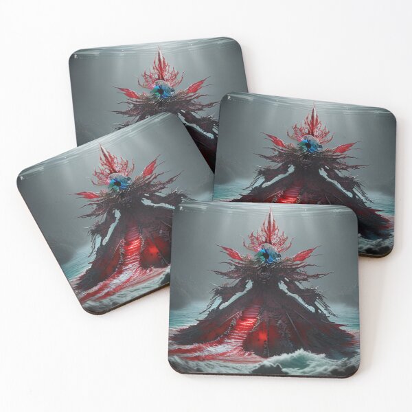 Item preview, Dark ocean throne rising in mystical fantasy depth with dramatic surreal atmosphere designed and sold by FotoworldEdel.