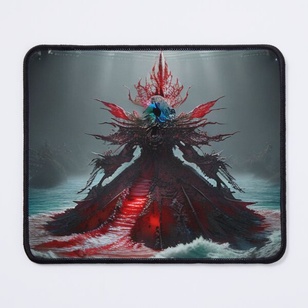 Item preview, Dark ocean throne rising in mystical fantasy depth with dramatic surreal atmosphere designed and sold by FotoworldEdel.