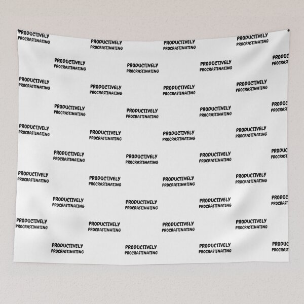 Item preview, Productively Procrastinating Funny Sarcastic Quote designed and sold by Snedsdigital.