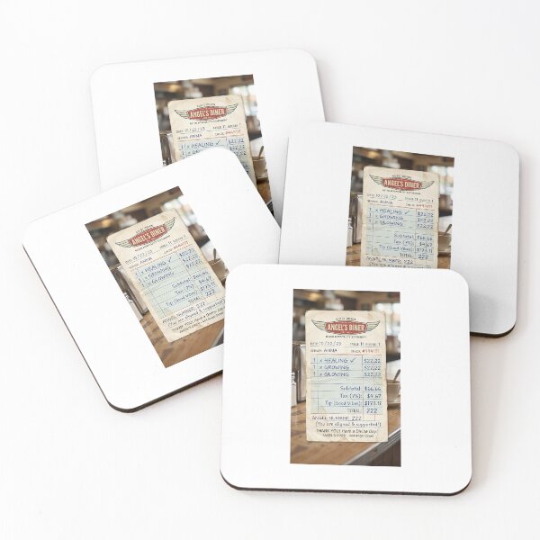 Item preview, Angel Number 222 Retro Diner Guest Check Art Print designed and sold by Stikersmaker1.