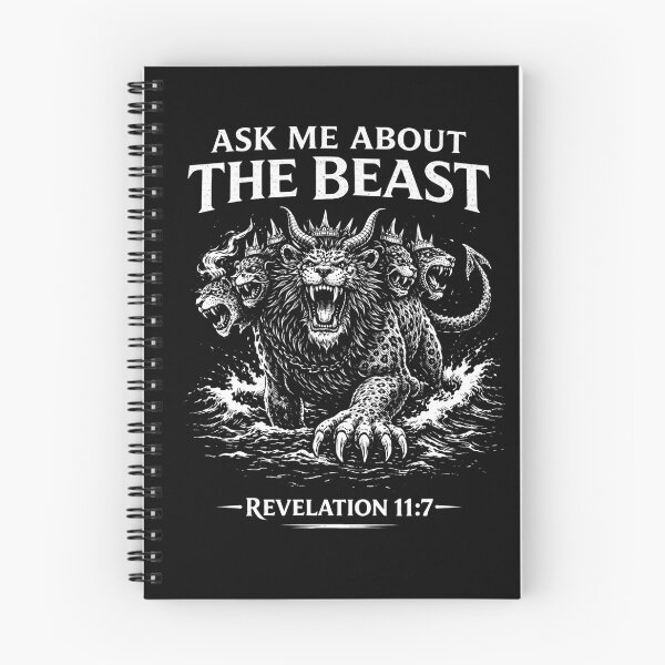 Item preview, Ask Me About the Beast – Revelation 11:7 Christian Bible Prophecy T-Shirt designed and sold by Vreeke Outfitters.