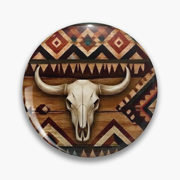 Item preview, Southwest Tribal Pattern with Skulls designed and sold by Eclectic Monkey.