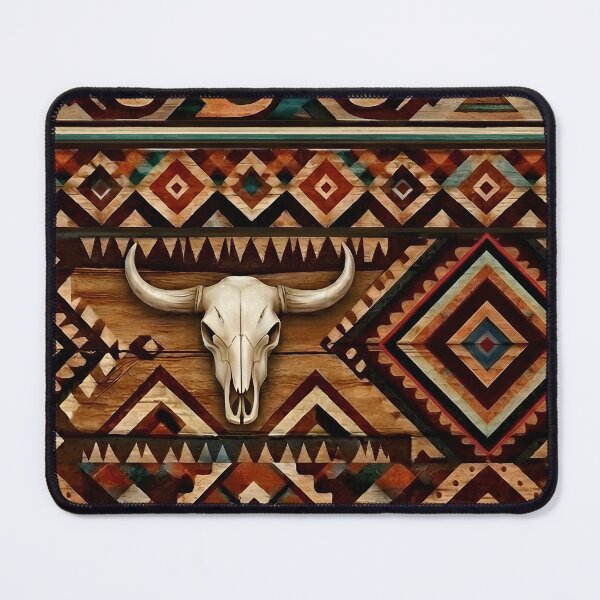 Item preview, Southwest Tribal Pattern with Skulls designed and sold by Eclectic Monkey.