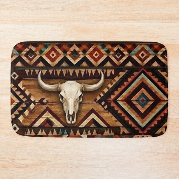 Item preview, Southwest Tribal Pattern with Skulls designed and sold by Eclectic Monkey.