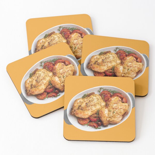 Item preview, Golden Roasted Chickens with Herbs and Tomatoes designed and sold by Arturo Daniel Garcia Palomo.