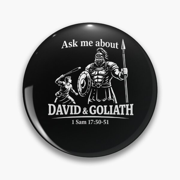 Item preview, Ask Me About David & Goliath – 1 Samuel 17:50-51 Christian Faith T-Shirt designed and sold by Vreeke Outfitters.