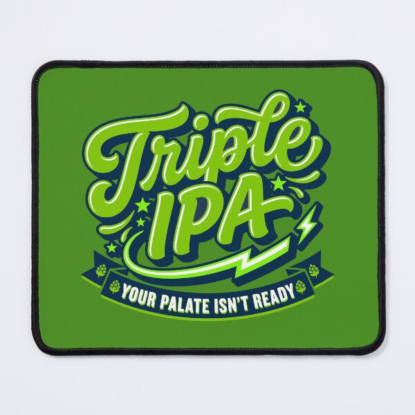 Item preview, Retro Triple IPA Hops Craft Beer Badge designed and sold by Cozy-Old-Pub.