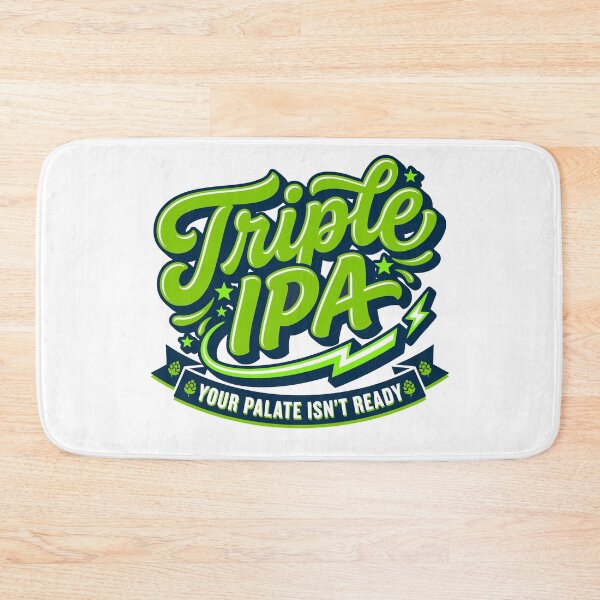 Item preview, Retro Triple IPA Hops Craft Beer Badge designed and sold by Cozy-Old-Pub.