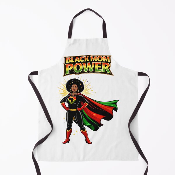 Item preview, Black Mom Power – Juneteenth Pride Strong Mother Afro Superhero Design designed and sold by ArtSpark Studio.