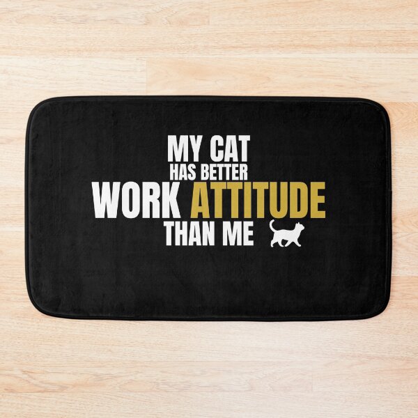 Item preview, Mind Signals Cat Design – My Cat Has Better Work Attitude Than Me Funny Relatable Quote designed and sold by ArtivaNest.