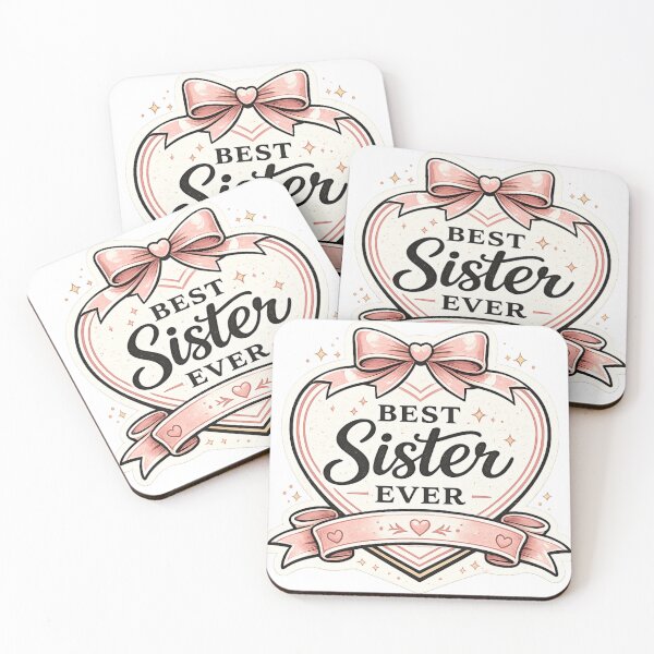 Item preview, Best Sister Ever Cute Bow Heart Sister Gift designed and sold by CLOUTKULT.