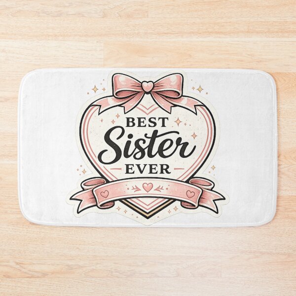 Item preview, Best Sister Ever Cute Bow Heart Sister Gift designed and sold by CLOUTKULT.