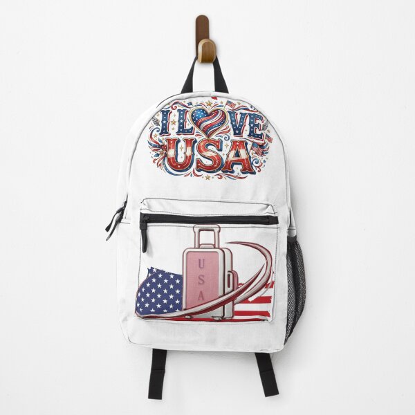 Item preview, I Love USA Travel Flag Luggage designed and sold by Krfto.