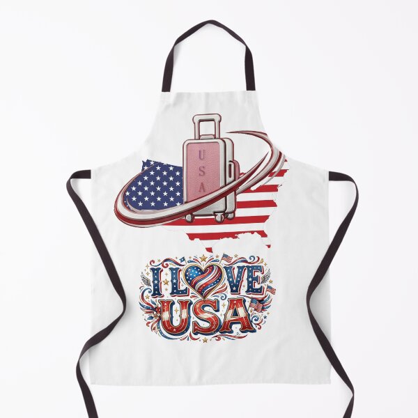 Item preview, I Love USA Travel Flag Luggage designed and sold by Krfto.