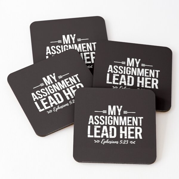 Item preview, My Assignment Lead Her – Christian Leadership Ephesians 5:23 Quote designed and sold by Redgiant87x.