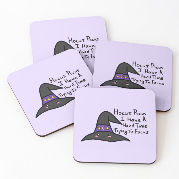 Item preview, Hocus Pocus I Have a Hard Time Trying To Focus Witch Hat Sticker – Cute ADHD Humor Witchy Kawaii Design designed and sold by Murrays Designs.