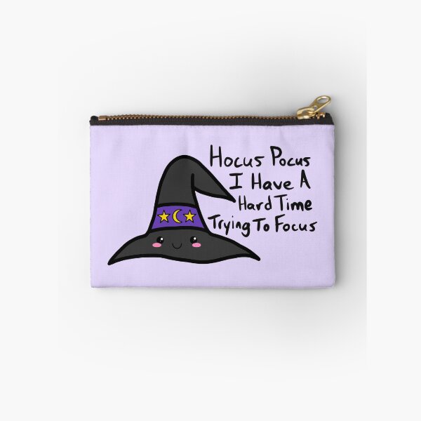 Item preview, Hocus Pocus I Have a Hard Time Trying To Focus Witch Hat Sticker – Cute ADHD Humor Witchy Kawaii Design designed and sold by Murrays Designs.