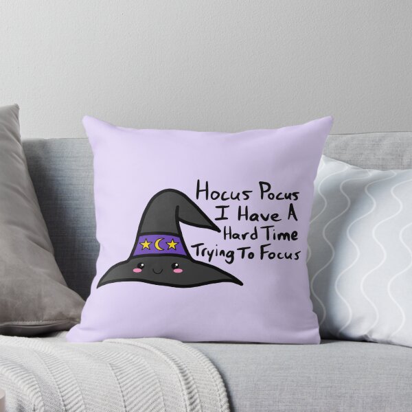 Item preview, Hocus Pocus I Have a Hard Time Trying To Focus Witch Hat Sticker – Cute ADHD Humor Witchy Kawaii Design designed and sold by Murrays Designs.