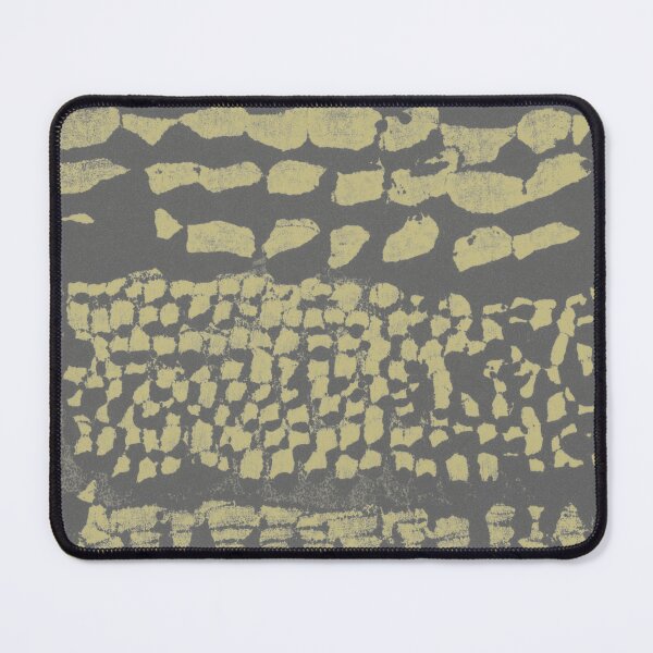 Item preview, Three Grains Textured Monoprint - Slate + Gold designed and sold by Irene Estelle.