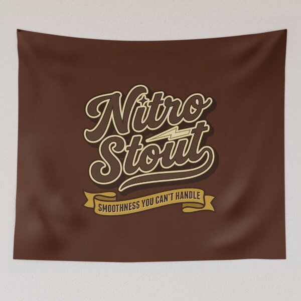 Item preview, Vintage Nitro Stout Retro Craft Beer Pub Art designed and sold by Cozy-Old-Pub.