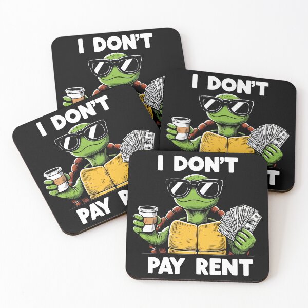 Item preview, I don't pay rent | White font version designed and sold by heptenart.