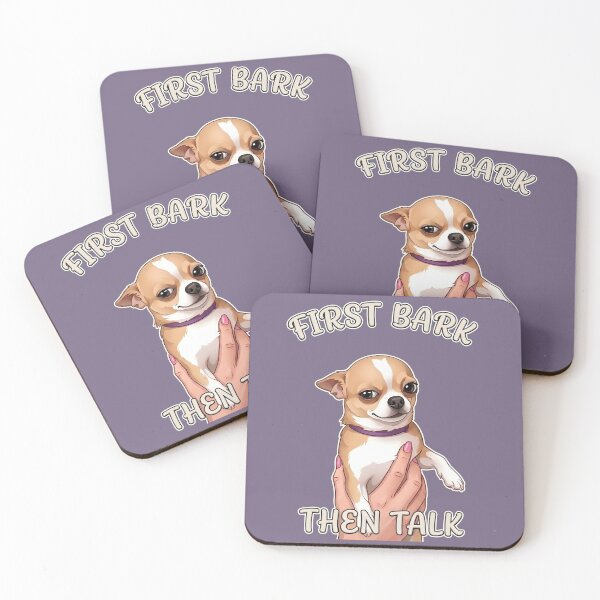 Item preview, First bark Then Talk - Sassy Chihuahua Aesthetic Gift for Dog Lovers designed and sold by MPlab.