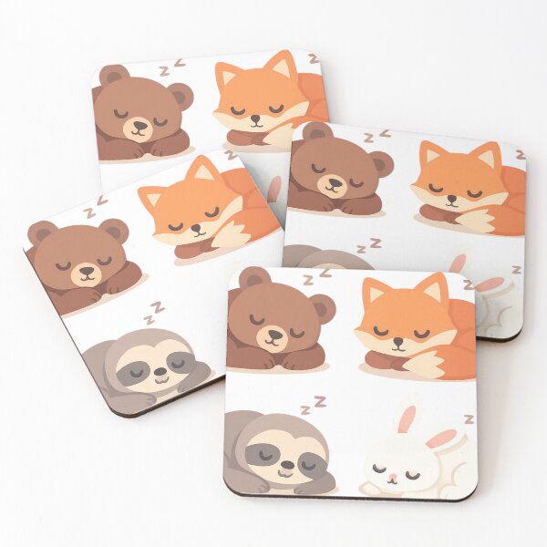 Item preview, Cute sleeping animals  designed and sold by JosueShop101.