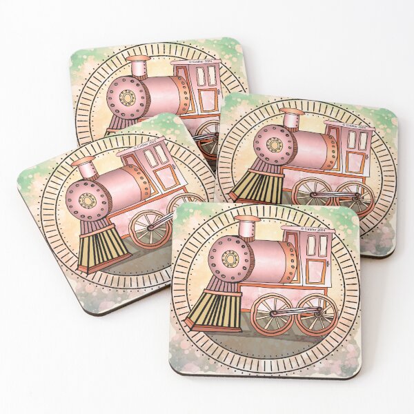 Item preview, Pink Railroad Train designed and sold by artmuvz.