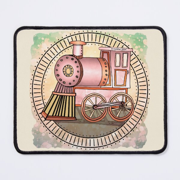 Item preview, Pink Railroad Train designed and sold by artmuvz.