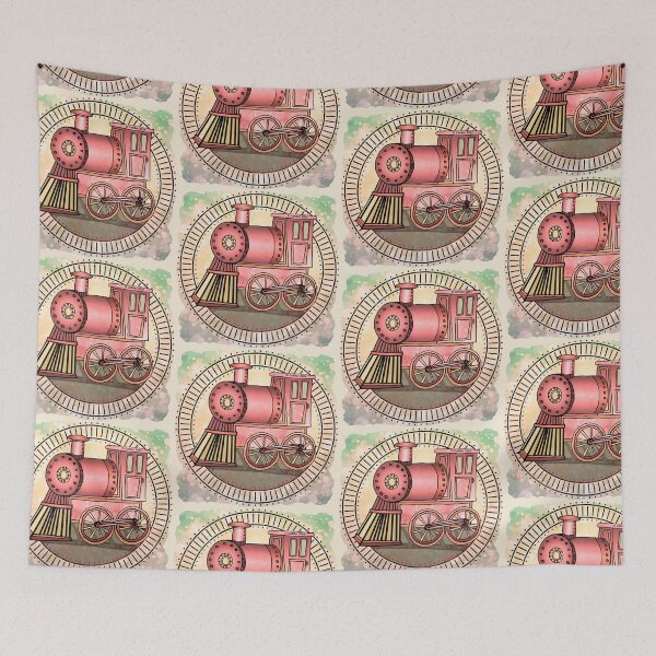 Item preview, Red Railroad Train designed and sold by artmuvz.