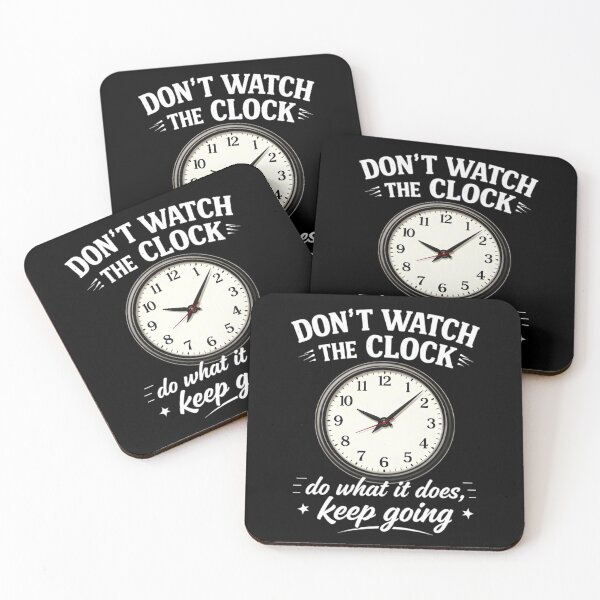 Item preview, Don’t Watch The Clock Motivational Quote Vintage Wall Clock Graphic Tee designed and sold by apex.vibe.