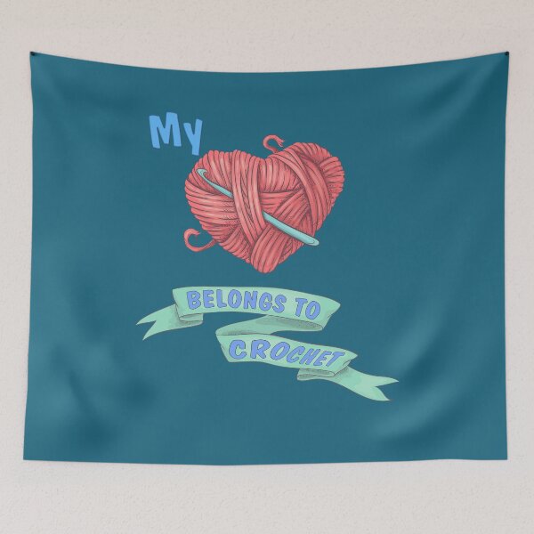 Item preview, My Heart Belongs To Crochet designed and sold by Rob's Graphics.