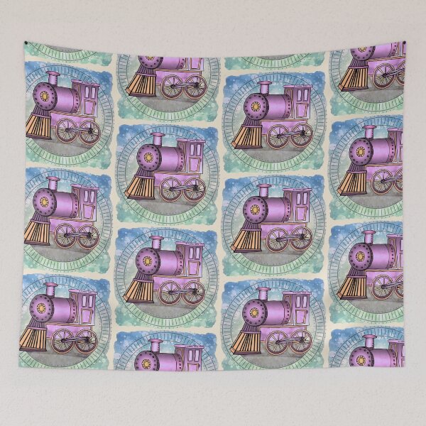 Item preview, Purple Railroad Train designed and sold by artmuvz.