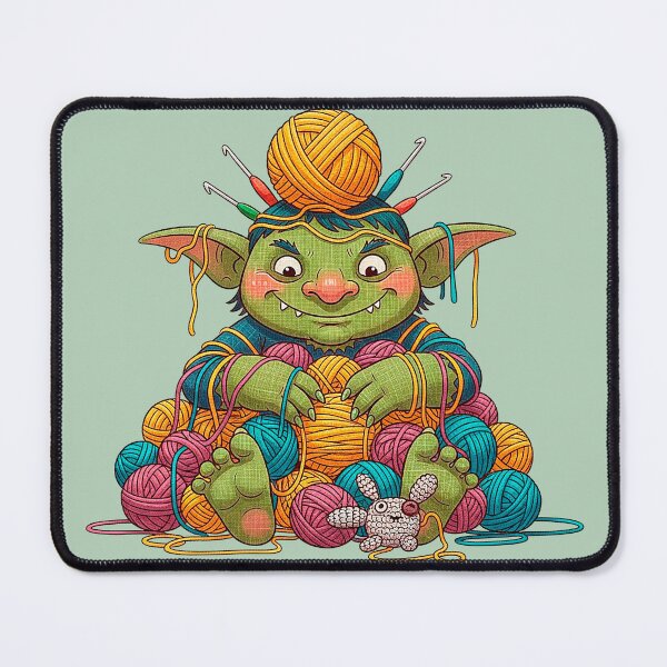 Item preview, Cute Goblin Crochet Yarn Hoarder Funny designed and sold by SholoStudio.