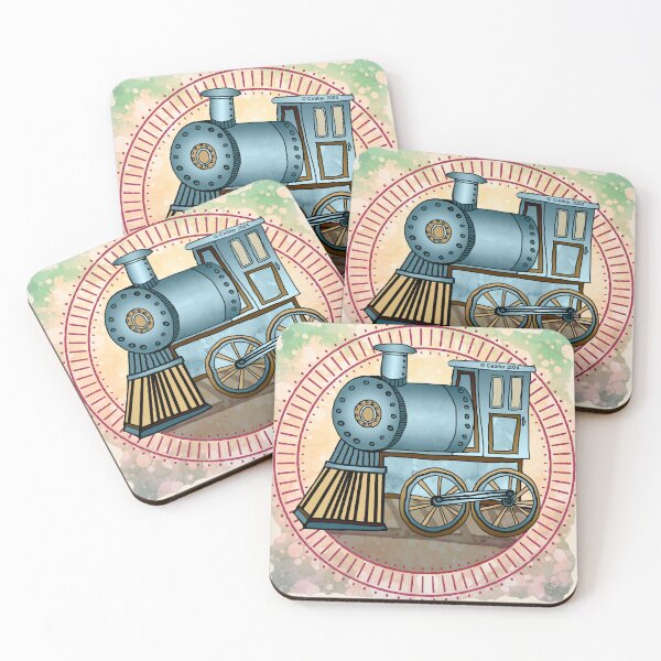 Item preview, Blue Railroad Train designed and sold by artmuvz.