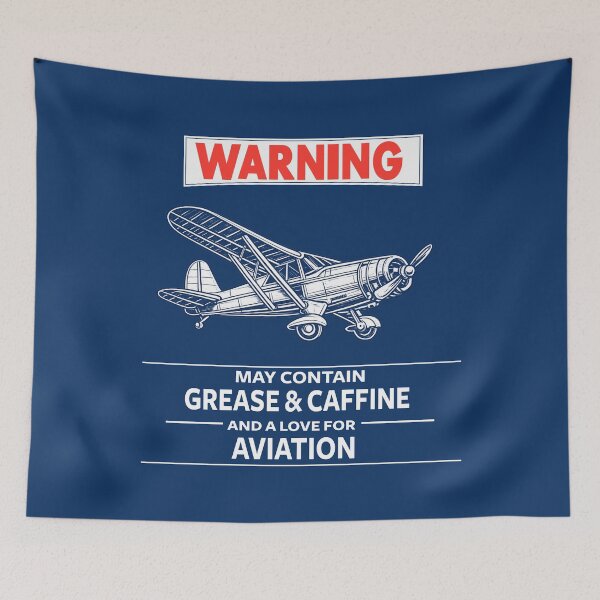 Item preview, WARNING: Aviation Humor – Pilot Life, Vintage Airplane Art & Funny Flying Vibes designed and sold by VoglR.