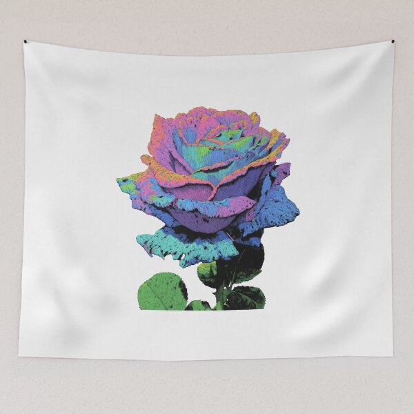 Item preview, Psychedelic Rose – Retro Floral Illustration designed and sold by BlissxPals.